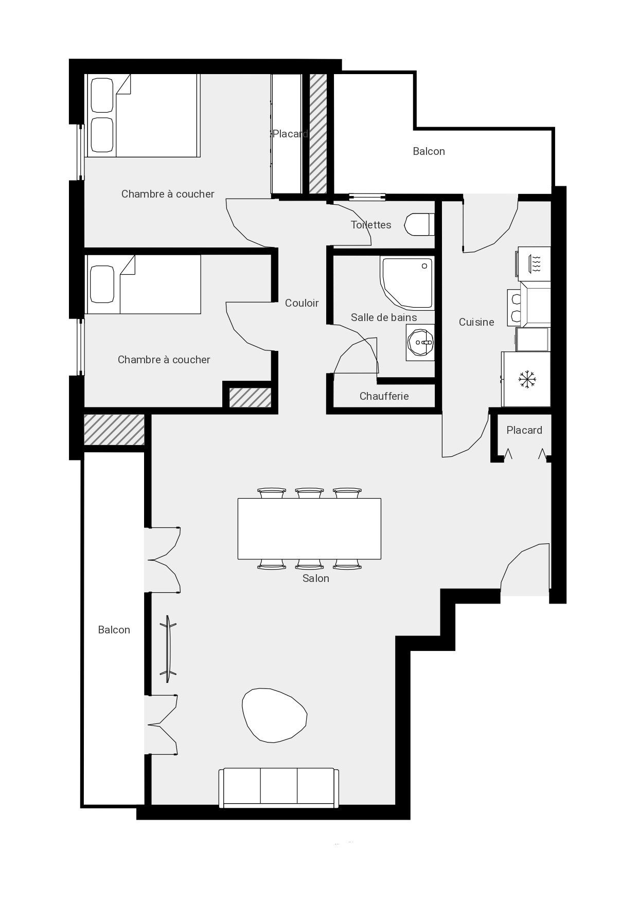 appartement 3 Pièces en vente sur VILLEURBANNE (69100)